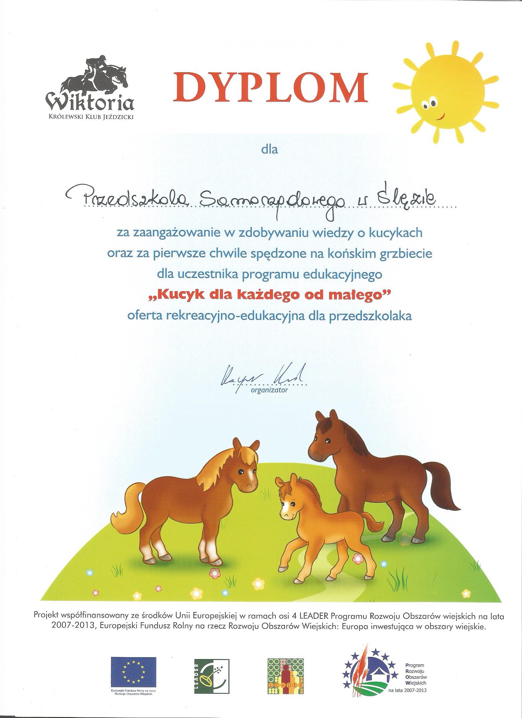 Programie edukacyjnym Kucyk