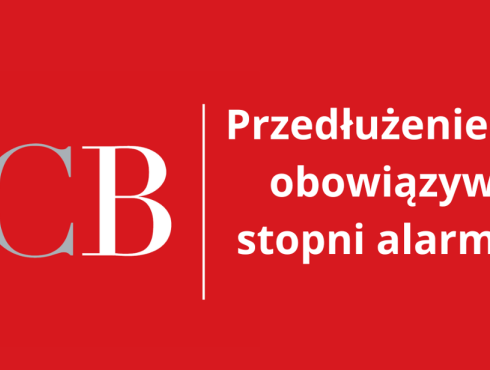 Przedłużenie obowiązywania stopni alarmowych
